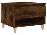 Bedside Table Smoked Oak 50x46x50 Engineered Wood 819542