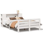 Bed Frame without Mattress White 120x190 cm Small Double Solid Wood Pine 3309894
