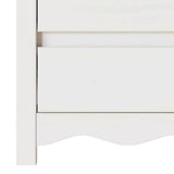 Coffee Table Drammen White 45 x 35 x 56 cm Solid Pine Wood 42003049