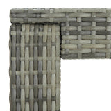 3 Piece Garden Bar Set with Cushions Poly Rattan Grey 3095410