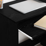 Desk with Drawer Black Oak 106 x 41 x 88.5 cm Engineered Wood 869467
