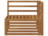 Outdoor Corner Sofa Solid Acacia Wood Natural 63 x 63 x 73 cm 900499