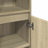 Bathroom Cabinet Sonoma Oak 30x30x100 cm Engineered Wood 849659