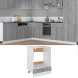 Oven Cabinet Lyon Grey Sonoma 60x46x81.5 cm Engineered Wood 825835