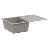 Sink Grey 780 x 500 mm 80% Quartz and 20% Resin 42028393