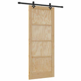 Sliding Door ORKDAL Brown 86 x 211 cm Solid Pine Wood 3333624