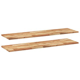 Floating Shelves 2 pcs 160x40x2 cm Oil Finished Solid Wood Acacia 3279572