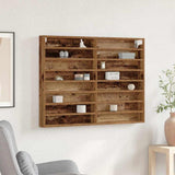 Display Cabinet Wall-Mounted Old Wood 100 x 8.5 x 75 cm 869186
