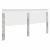 Headboard with Headboard Concrete Grey 200 cm Engineered wood 887718