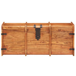 ZNTS Storage Chest 90x40x40 cm Solid Acacia Wood 289643