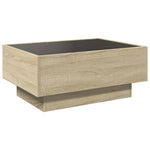 ZNTS Coffee Table with LED Sonoma Oak 70x50x30 cm Engineered Wood 847513