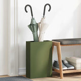 Umbrella Stand Olive green 28 x 12 x 41 cm Steel 868540