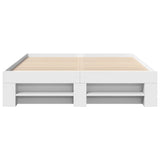 Bed Frame without Mattress White 140x200 cm Engineered Wood 3295471