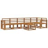 Outdoor Sofa Set 7 pcs Natural Solid Acacia Wood 3366502