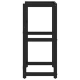 Bathroom Washbasin Frame Black 40x38x83 cm Iron 338499