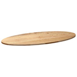 Table Top 120x60x2 cm Solid Wood Oak Oval 4009039