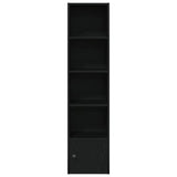 Bookcase Black Oak 31x24x127 cm Engineered Wood 860347