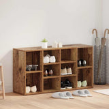 Shoe Bench Old Wood 103 x 30 x 54.5 cm Engineered Wood 875158