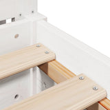 Bed Frame without Mattress White 75x190 cm Small Single Solid Wood Pine 3306211