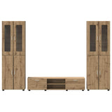 TV Cabinet Set FLORIN 3 pcs Artisan Oak Engineered Wood 3398003