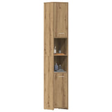 Bathroom Cabinet Artisan Oak 30x30x183.5 cm Engineered Wood 859394