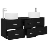 Bathroom Furniture Set 3 pcs Black 49.5 x 44.5 x 66 cm 3405932
