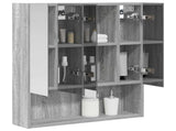 Bathroom Mirror Cabinet Grey Sonoma 60 x 14.5 x 70 cm 889188
