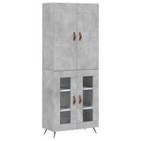 Highboard Concrete Grey 69.5x34x180 cm Engineered Wood 3195711