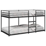 Bunk Bed without Mattress Black 107x203 cm Steel 4019880