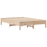 Bed Frame without Mattress 140x200 cm Solid Wood Pine 3301710