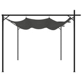 Pergola with Retractable Roof Anthracite 295x292x230 cm 360116