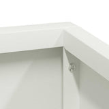 Garden Planter White 60 x 60 x 50 cm Cold-rolled Steel 873572