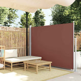 Patio Retractable Side Awning 160 x 300 cm Brown 41547