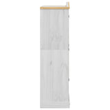Wardrobe Corona White 102x52x186 cm Solid Wood Pine 4012157