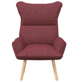 Armchair Wine Red 69 x 74 x 93 cm Fabric 42001868