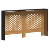 Radiator Cover Black 152x19x81.5 cm MDF 288195