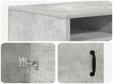 Electric Fireplace Concrete 100 x 33 x 55 cm Engineered wood 8020994