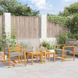 5 Piece Garden Lounge Set Grey Poly Rattan and Acacia Wood 367605