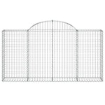 Arched Gabion Baskets 11 pcs 200x30x100/120 cm Galvanised Iron 3146119