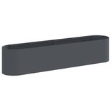 Raised Garden Bed Anthracite 200 x 40x 40 cm 8011693
