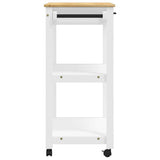 Kitchen Trolley MONZA 84x40x88.5 cm Solid Wood Pine 376105