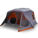 Family Tent 10-Person Grey and Orange Quick Release Waterproof 94291