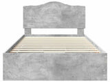 Bed Frame with Drawer Concrete Grey 100 x 200 cm Engineer Wood 3413446