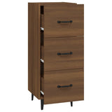 Sideboard Brown oak 34.5x34x90 cm Engineered Wood 817413