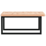Basin Shelf Wall Mounted Steel and Solid Wood Beech 3302501