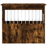 Dog Crate Furniture Smoked Oak 55x75x65 cm Engineered Wood 838320