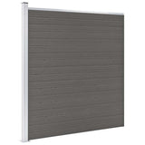 Garden Fence WPC 175x186 cm Grey 49069