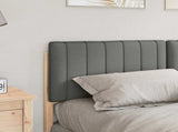 Upholstered Headboard Brown and Light Grey 150 cm 880173