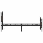 Bed Frame without Mattress Brown Oak 75x190 cm Small Single Engineered Wood 4106849