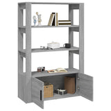 Sideboard Grey Sonoma 80x30x119.5 cm Engineered Wood 819474